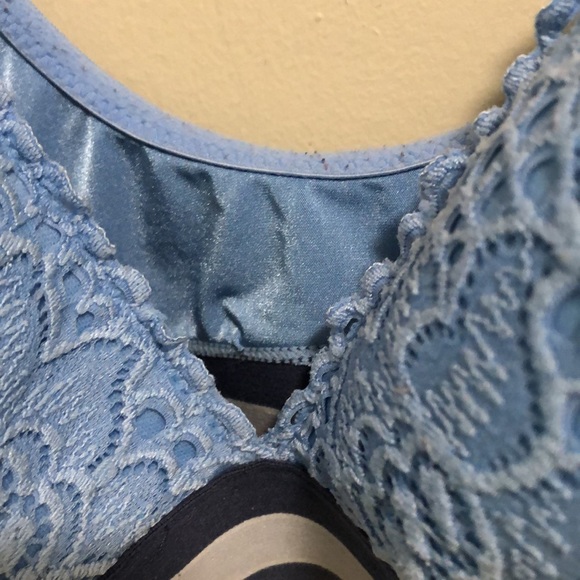 aerie Bralette Bra SZ XL Blue - Picture 3 of 7
